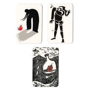 Artist Art cards set of 3 by artist Javier Martinez